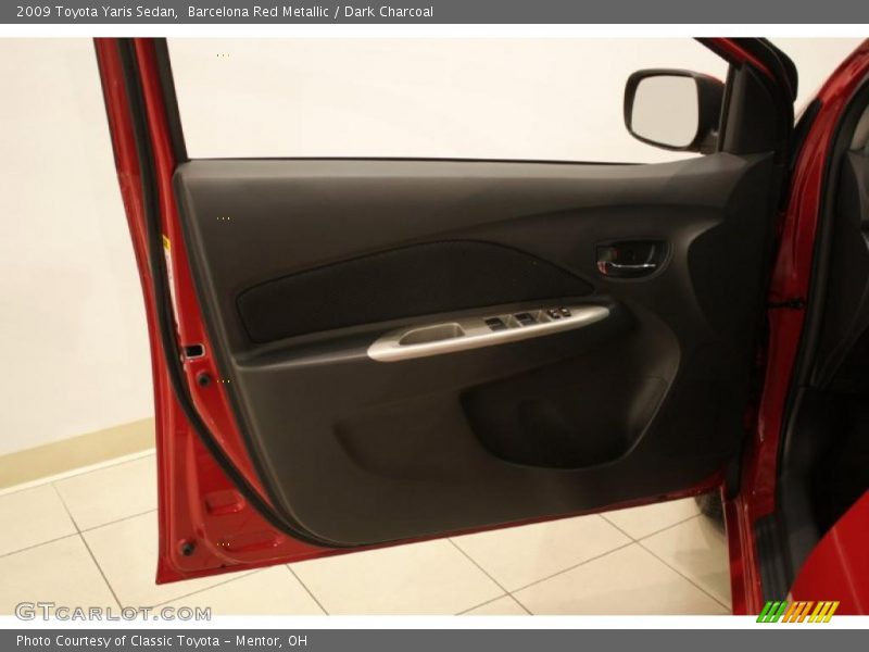 Barcelona Red Metallic / Dark Charcoal 2009 Toyota Yaris Sedan