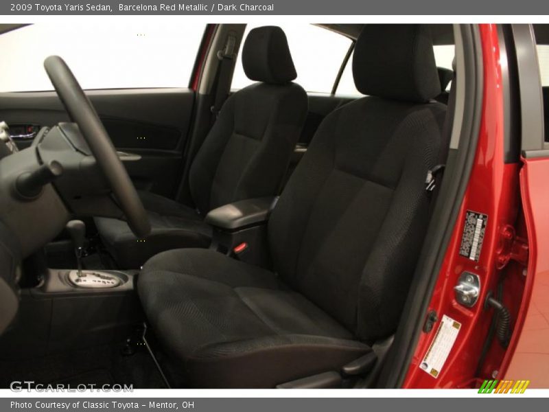 Barcelona Red Metallic / Dark Charcoal 2009 Toyota Yaris Sedan