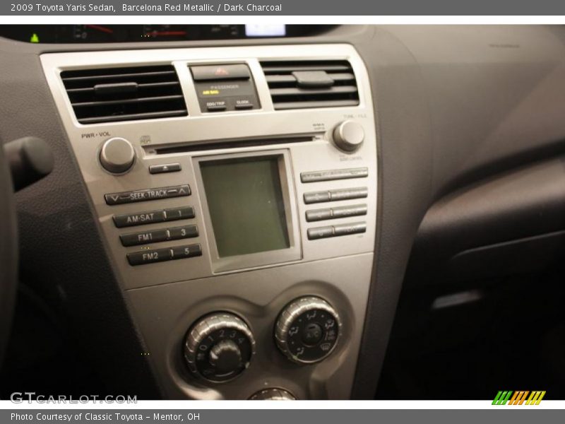 Barcelona Red Metallic / Dark Charcoal 2009 Toyota Yaris Sedan