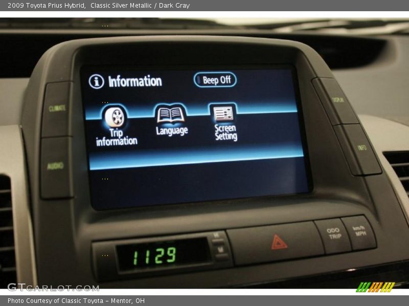 Classic Silver Metallic / Dark Gray 2009 Toyota Prius Hybrid