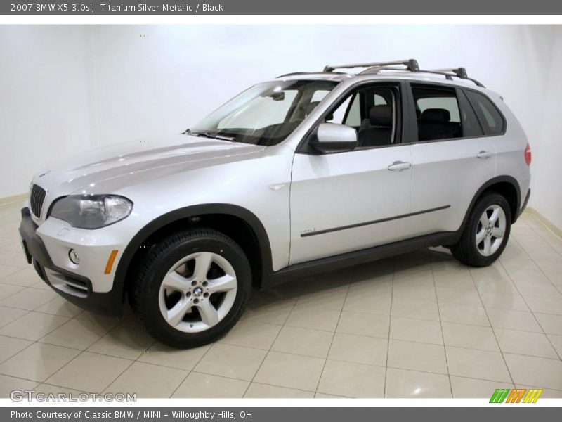 Titanium Silver Metallic / Black 2007 BMW X5 3.0si