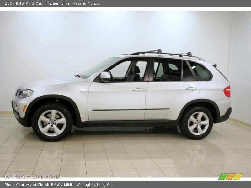 Titanium Silver Metallic / Black 2007 BMW X5 3.0si