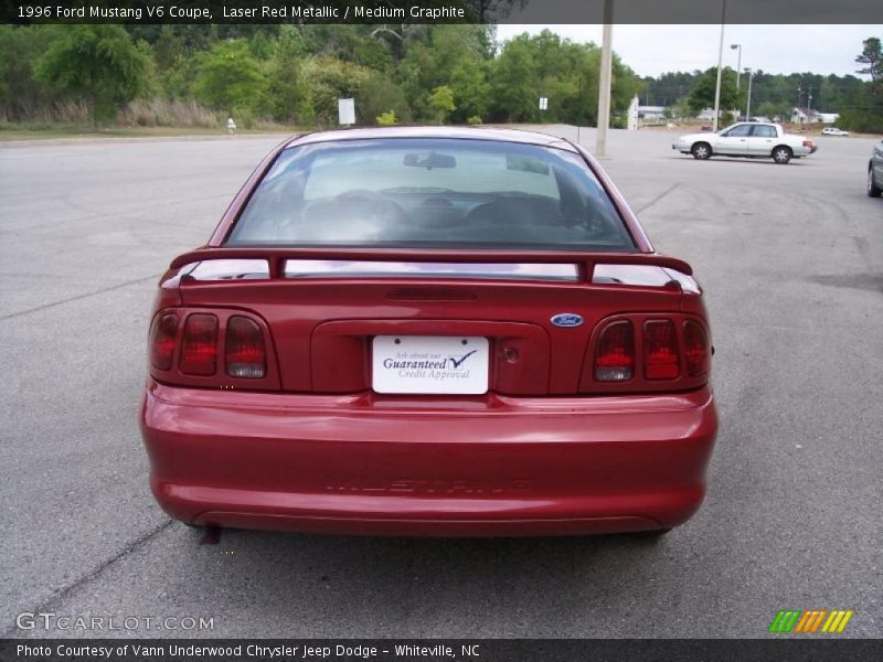 Laser Red Metallic / Medium Graphite 1996 Ford Mustang V6 Coupe