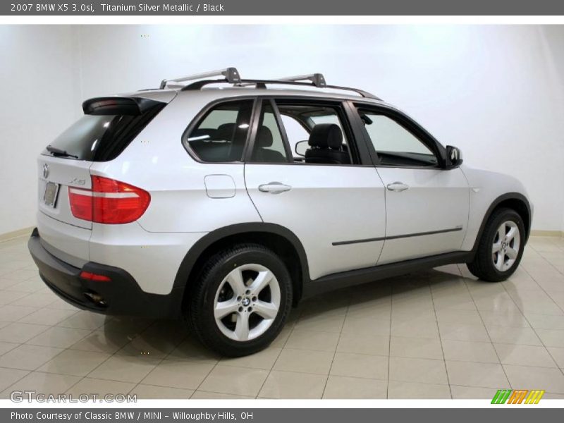 Titanium Silver Metallic / Black 2007 BMW X5 3.0si