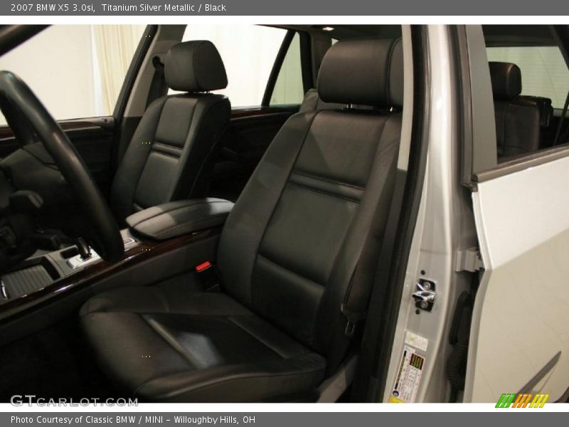 Titanium Silver Metallic / Black 2007 BMW X5 3.0si