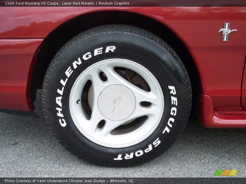 Laser Red Metallic / Medium Graphite 1996 Ford Mustang V6 Coupe