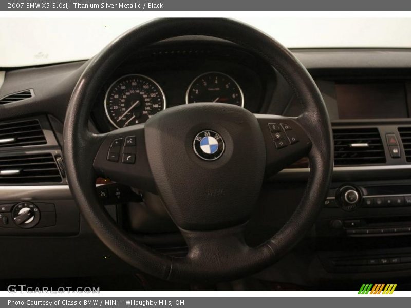 Titanium Silver Metallic / Black 2007 BMW X5 3.0si