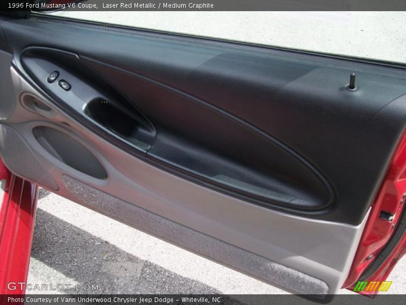 Laser Red Metallic / Medium Graphite 1996 Ford Mustang V6 Coupe
