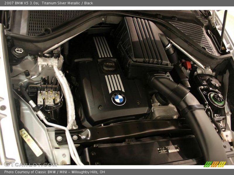 Titanium Silver Metallic / Black 2007 BMW X5 3.0si