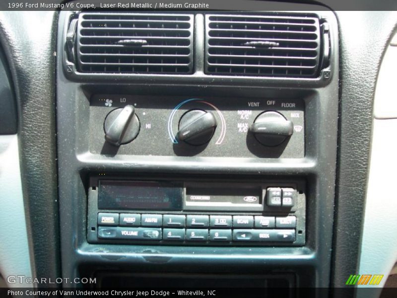 Laser Red Metallic / Medium Graphite 1996 Ford Mustang V6 Coupe