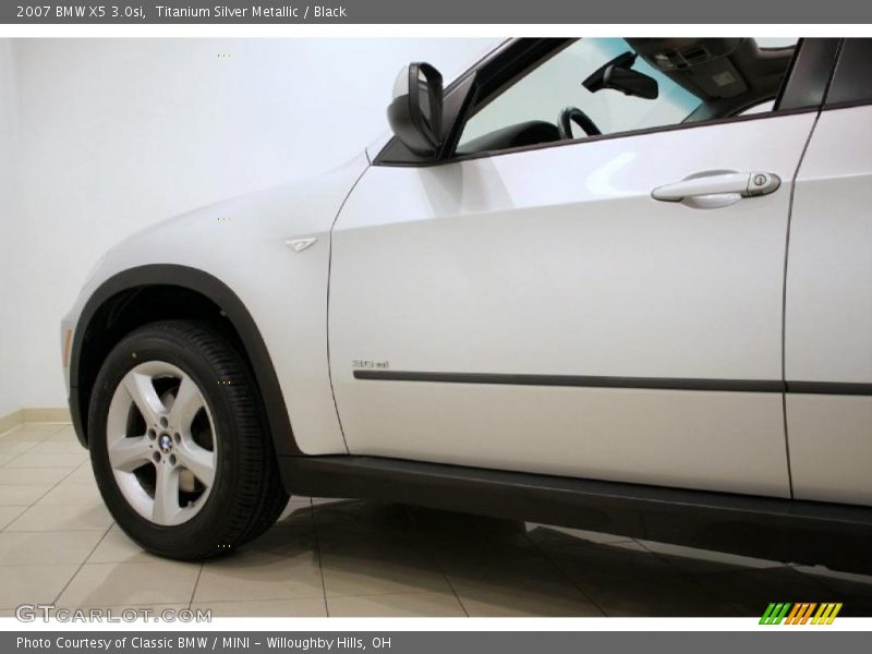 Titanium Silver Metallic / Black 2007 BMW X5 3.0si