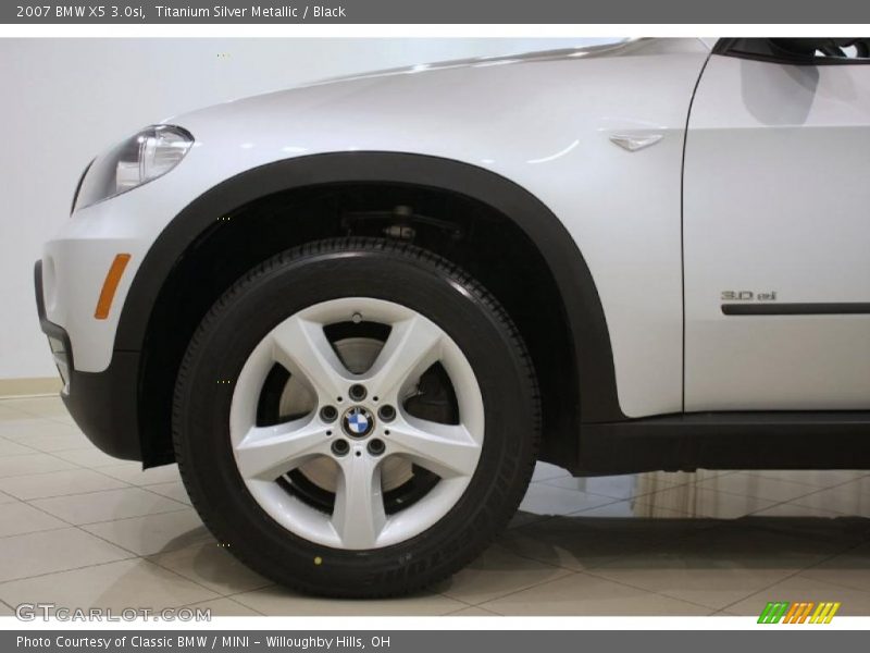Titanium Silver Metallic / Black 2007 BMW X5 3.0si