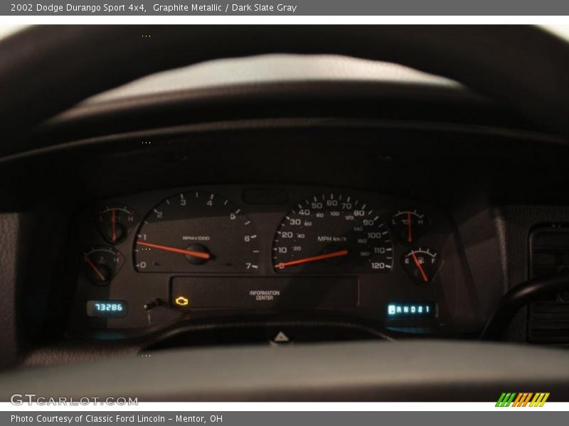 Graphite Metallic / Dark Slate Gray 2002 Dodge Durango Sport 4x4
