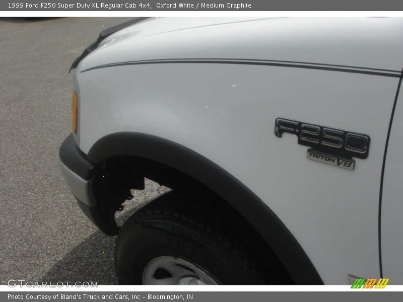 Oxford White / Medium Graphite 1999 Ford F250 Super Duty XL Regular Cab 4x4