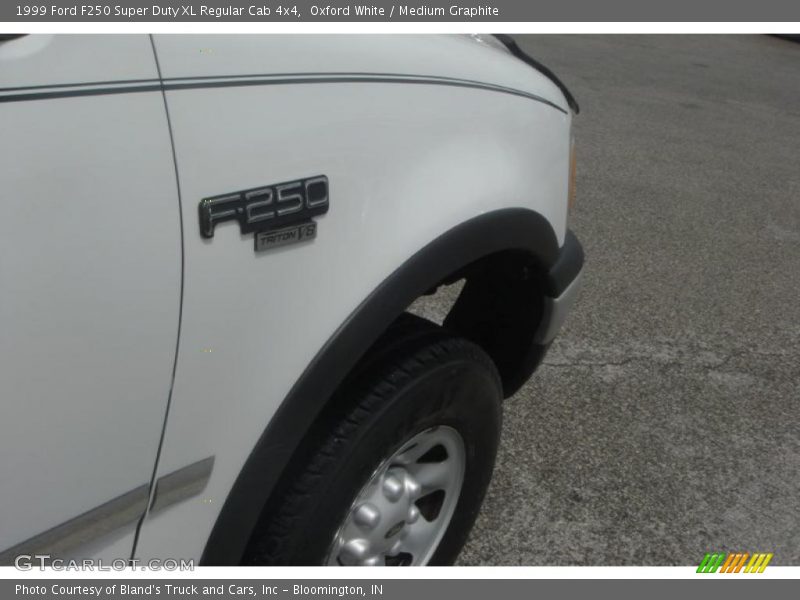 Oxford White / Medium Graphite 1999 Ford F250 Super Duty XL Regular Cab 4x4