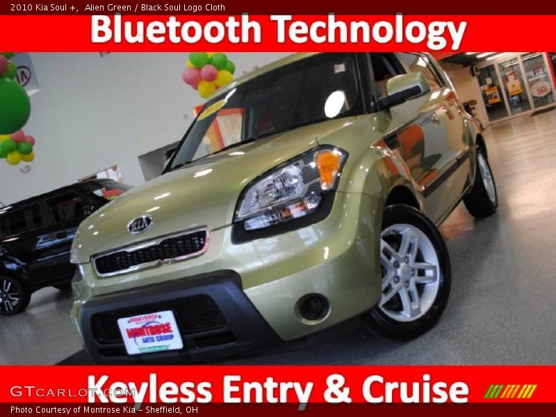 Alien Green / Black Soul Logo Cloth 2010 Kia Soul +