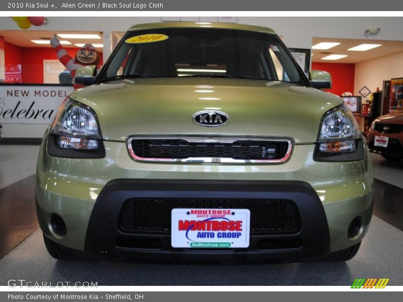 Alien Green / Black Soul Logo Cloth 2010 Kia Soul +