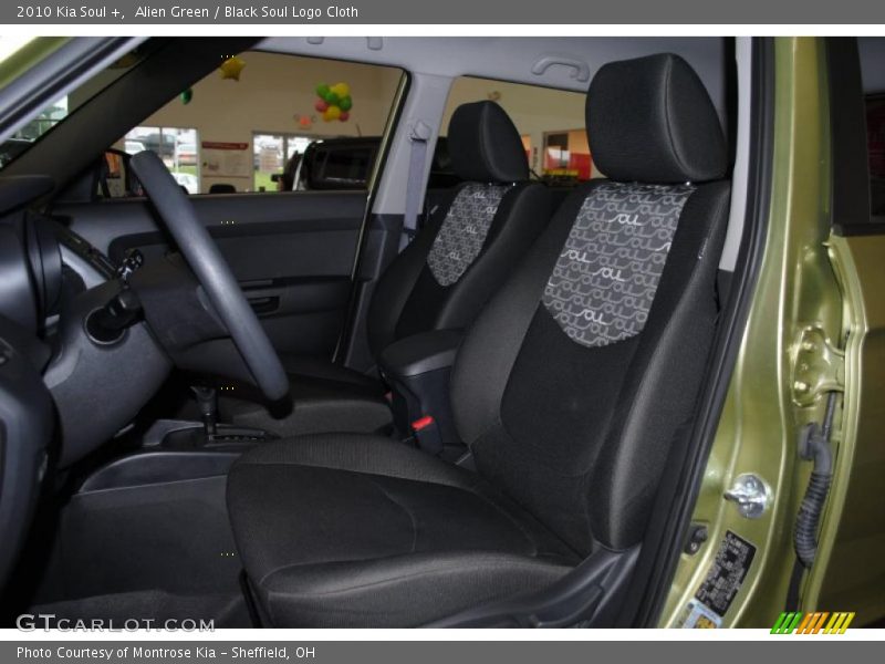 Alien Green / Black Soul Logo Cloth 2010 Kia Soul +