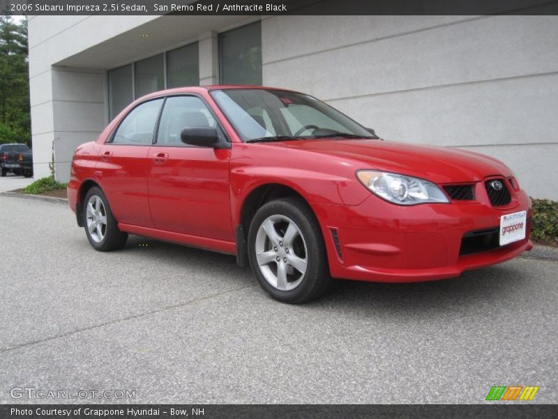 San Remo Red / Anthracite Black 2006 Subaru Impreza 2.5i Sedan