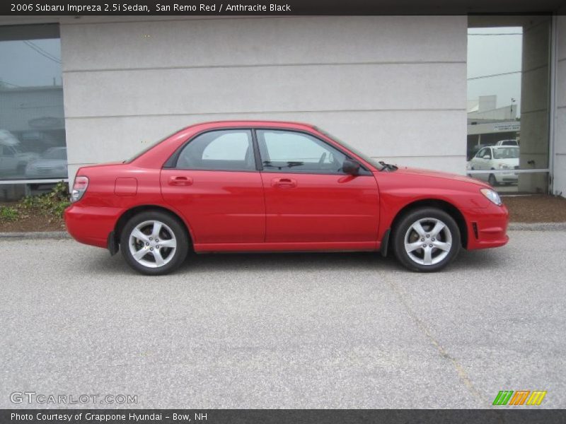 San Remo Red / Anthracite Black 2006 Subaru Impreza 2.5i Sedan