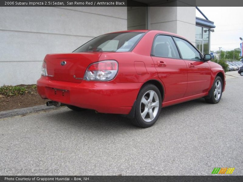 San Remo Red / Anthracite Black 2006 Subaru Impreza 2.5i Sedan