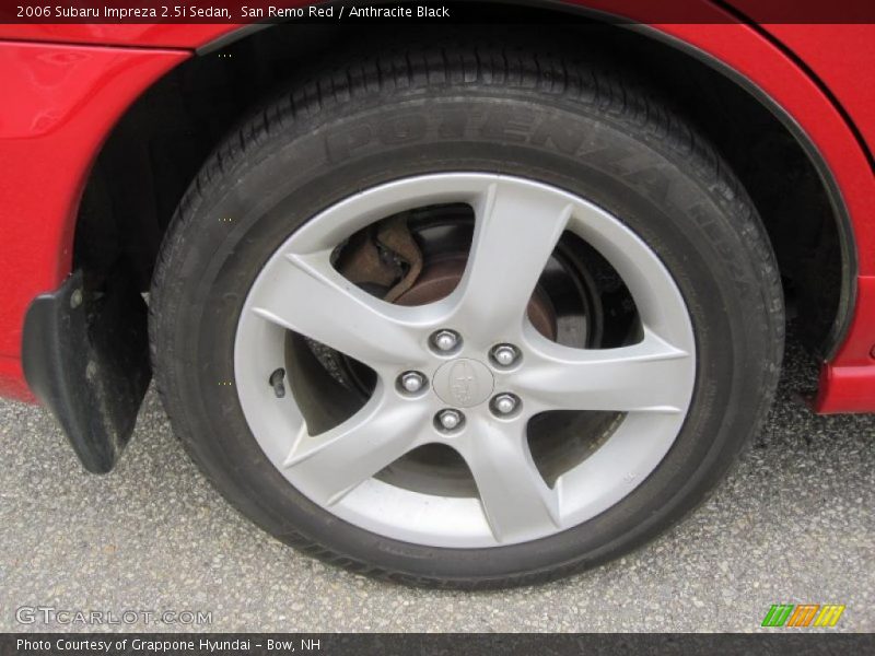 San Remo Red / Anthracite Black 2006 Subaru Impreza 2.5i Sedan