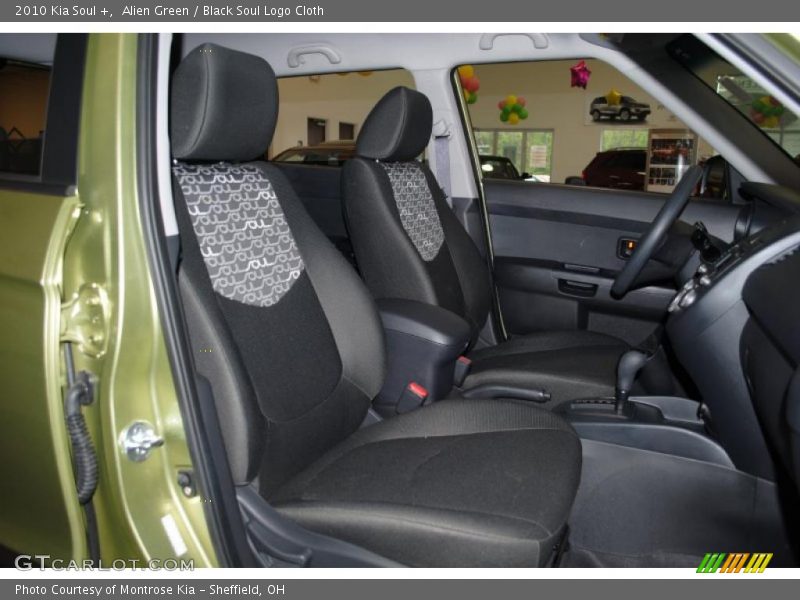 Alien Green / Black Soul Logo Cloth 2010 Kia Soul +