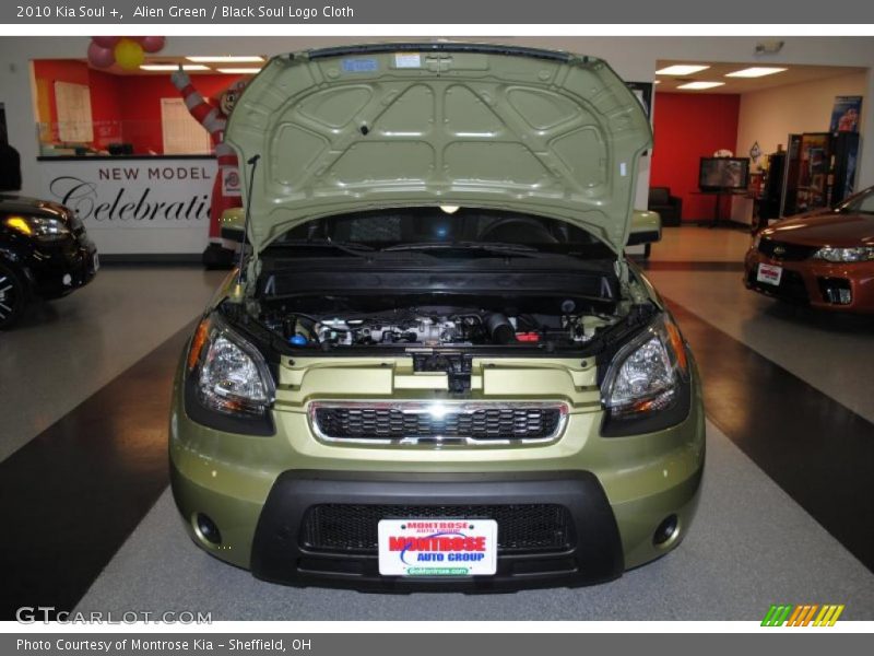 Alien Green / Black Soul Logo Cloth 2010 Kia Soul +