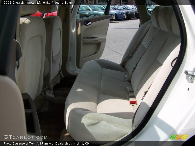 White / Neutral Beige 2008 Chevrolet Impala LS