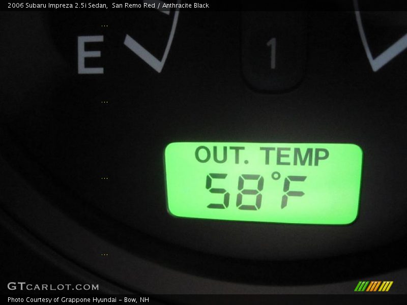 San Remo Red / Anthracite Black 2006 Subaru Impreza 2.5i Sedan