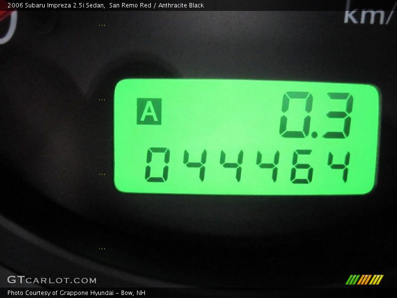 San Remo Red / Anthracite Black 2006 Subaru Impreza 2.5i Sedan