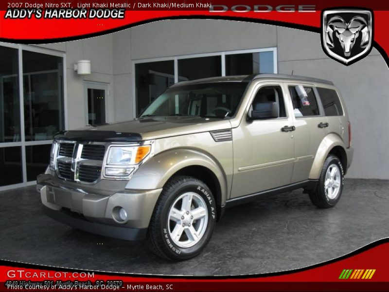 Light Khaki Metallic / Dark Khaki/Medium Khaki 2007 Dodge Nitro SXT