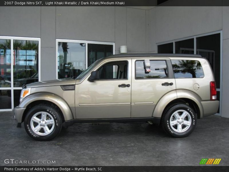 Light Khaki Metallic / Dark Khaki/Medium Khaki 2007 Dodge Nitro SXT