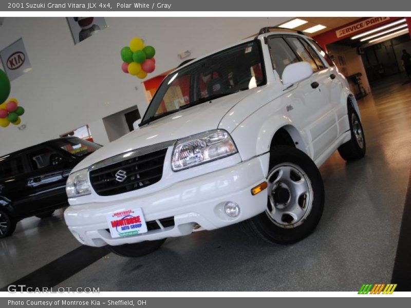Polar White / Gray 2001 Suzuki Grand Vitara JLX 4x4