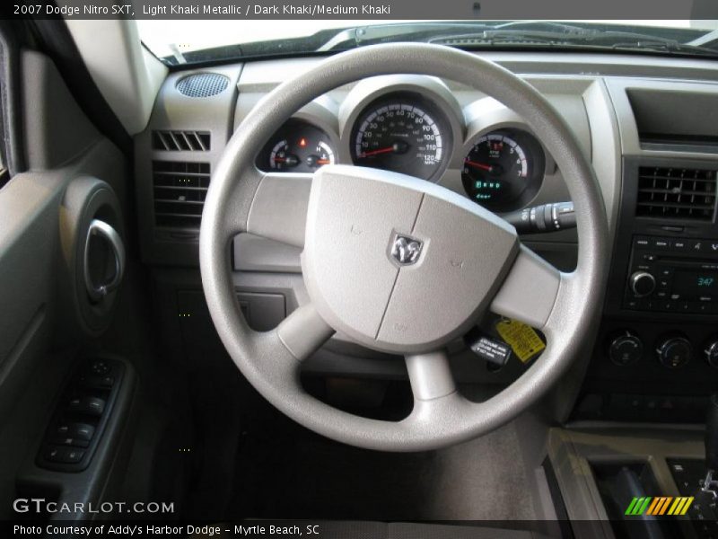 Light Khaki Metallic / Dark Khaki/Medium Khaki 2007 Dodge Nitro SXT