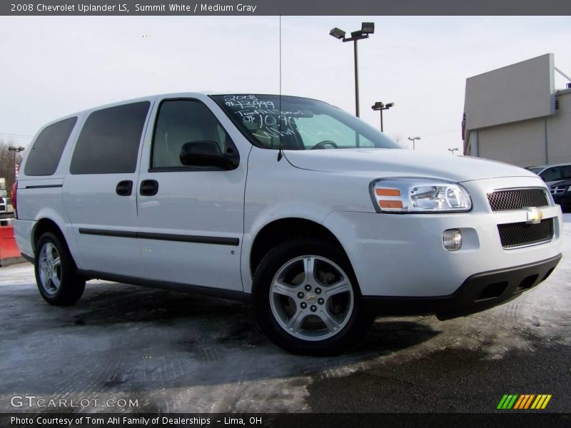 Summit White / Medium Gray 2008 Chevrolet Uplander LS