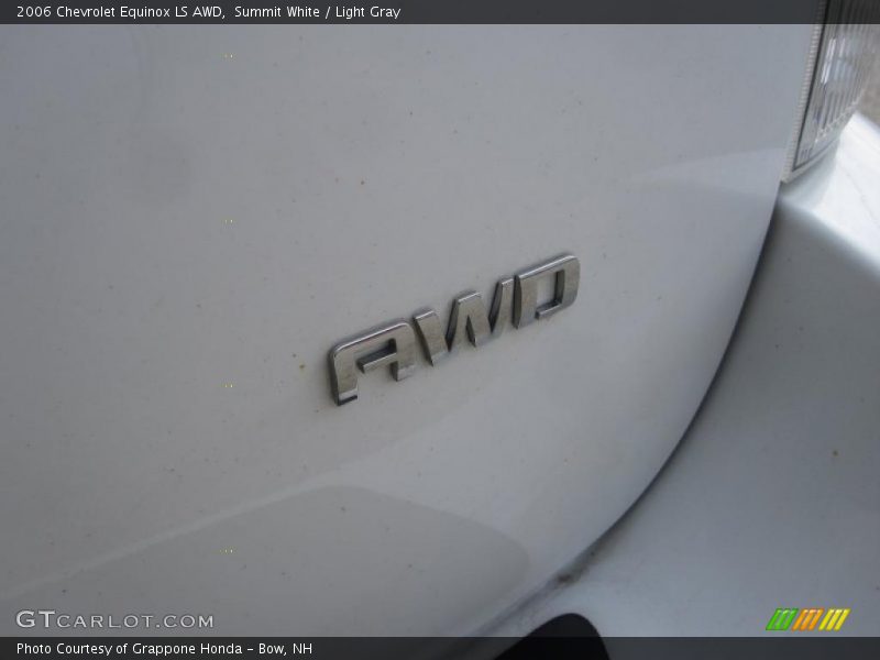 Summit White / Light Gray 2006 Chevrolet Equinox LS AWD