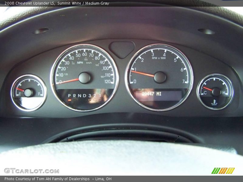 Summit White / Medium Gray 2008 Chevrolet Uplander LS