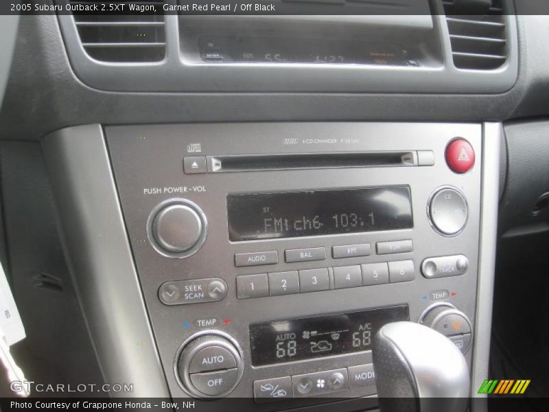 Garnet Red Pearl / Off Black 2005 Subaru Outback 2.5XT Wagon
