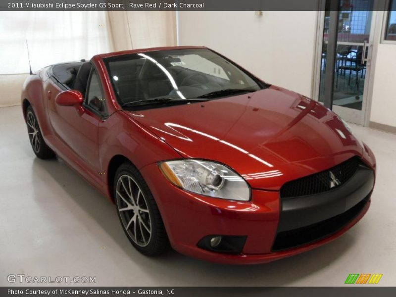 Rave Red / Dark Charcoal 2011 Mitsubishi Eclipse Spyder GS Sport