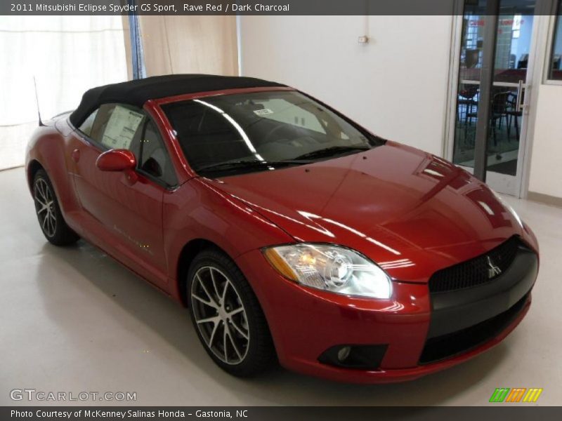 Rave Red / Dark Charcoal 2011 Mitsubishi Eclipse Spyder GS Sport