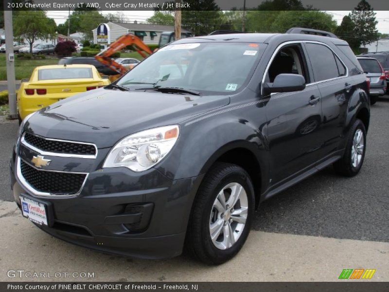 Cyber Gray Metallic / Jet Black 2010 Chevrolet Equinox LT AWD