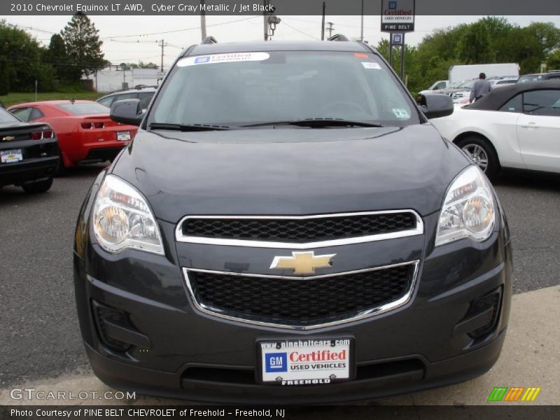 Cyber Gray Metallic / Jet Black 2010 Chevrolet Equinox LT AWD