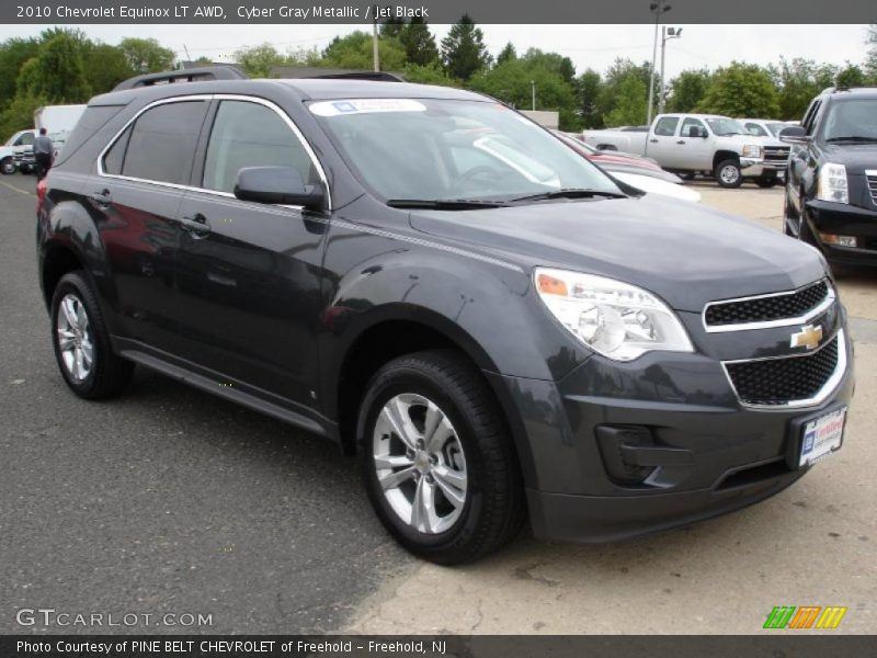 Cyber Gray Metallic / Jet Black 2010 Chevrolet Equinox LT AWD