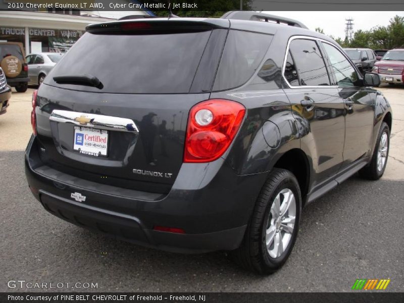 Cyber Gray Metallic / Jet Black 2010 Chevrolet Equinox LT AWD