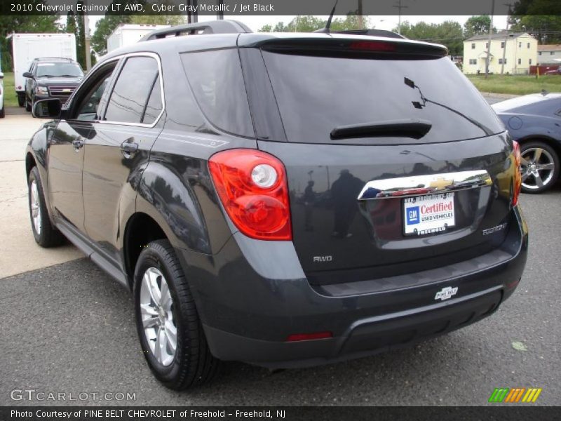 Cyber Gray Metallic / Jet Black 2010 Chevrolet Equinox LT AWD