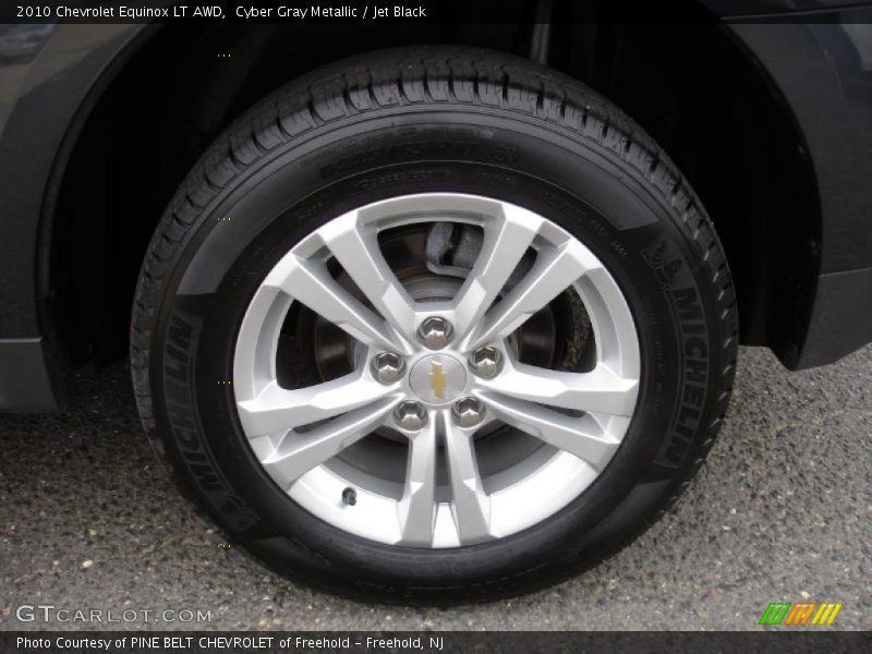 Cyber Gray Metallic / Jet Black 2010 Chevrolet Equinox LT AWD