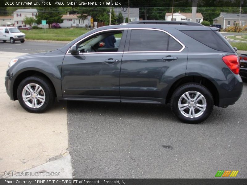 Cyber Gray Metallic / Jet Black 2010 Chevrolet Equinox LT AWD