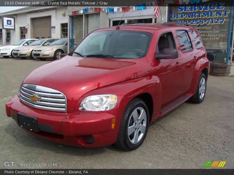 Crystal Red Metallic Tintcoat / Gray 2010 Chevrolet HHR LS