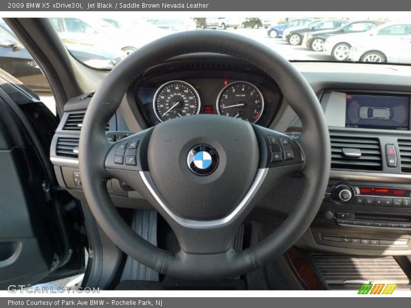 Jet Black / Saddle Brown Nevada Leather 2009 BMW X5 xDrive30i